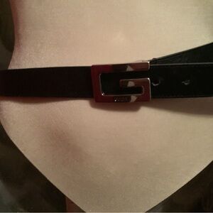 Guess Black Leather Belt